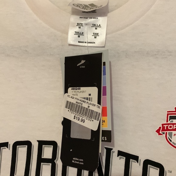 [NWT] White TFC Adidas Youth Home Tee | Size: Youth M - Picture 6 of 8